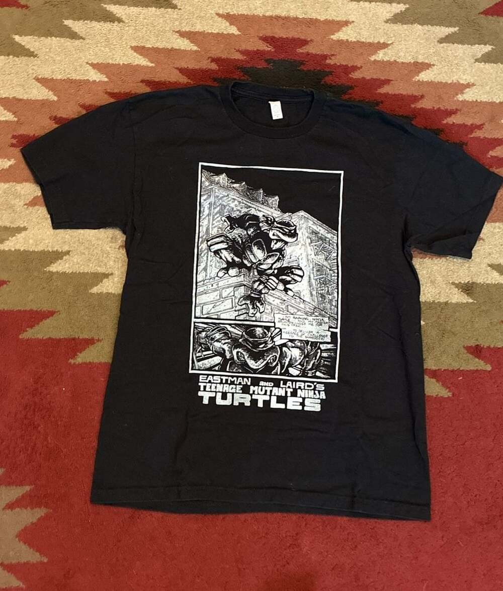 Teenage Mutant Ninja Turtles Comic Origins Eastman and Laird Graphic T-Shirt